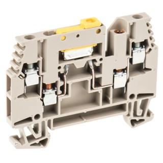 Weidmüller WTR Series Test Disconnect Terminal Block Brown 2.5mm² 1-Level Screw 1039900000