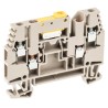 Weidmüller WTR Series Test Disconnect Terminal Block Brown 2.5mm² 1-Level Screw 1039900000