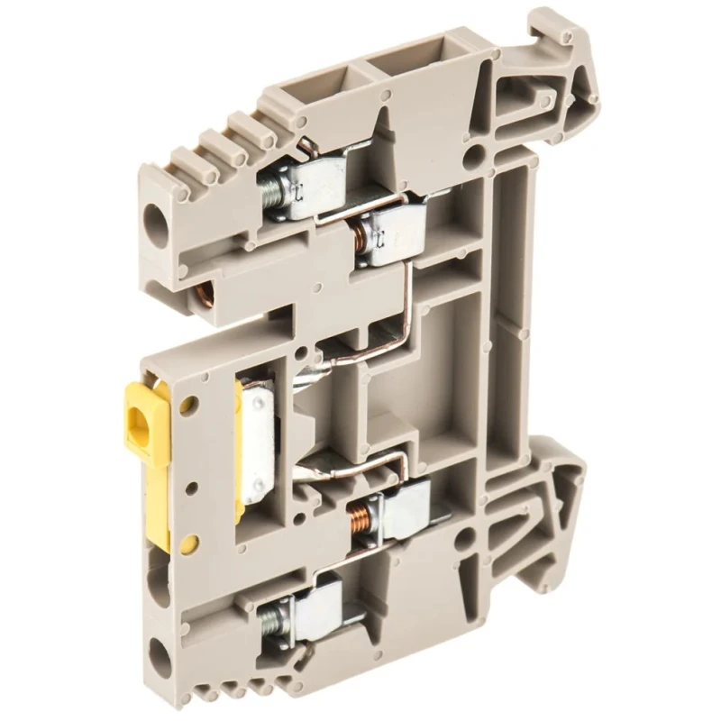 Weidmüller WTR Series Test Disconnect Terminal Block Brown 2.5mm² 1-Level Screw 1039900000