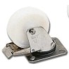 LAG Braked Swivel Castor, 370 kg Load Capacity, 200 mm Polyamide Wheel, Stainless Steel Fork, 240 mm Height 17142 FR