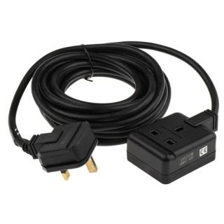 RS PRO 5 m 1 Socket Type G Extension Lead Kit 240V 13A 296-3587