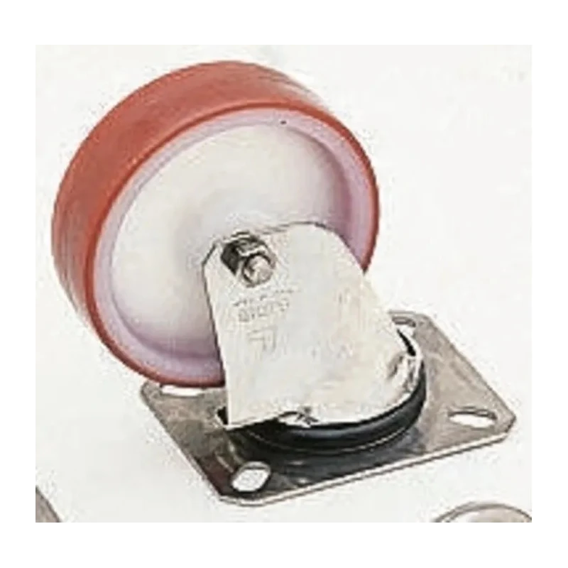 LAG Swivel Castor Medium Duty Polyurethane Wheel 150 mm Diameter 250 kg Load Capacity Stainless Steel Fork 21136
