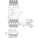 Bosch Rexroth Manifold Block 4 Stations Port Size 1/2 in Type HSR 06 R900172222