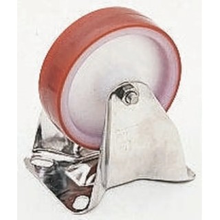LAG Fixed Castor with 250 kg Load Capacity, 150 mm Polyurethane Wheel, Fixed Rotation, Medium Duty 21186