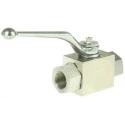 RS PRO Zinc Passivated Steel Hydraulic Ball Valve G 1/2 Thread 500 bar Operating Pressure 297-5849