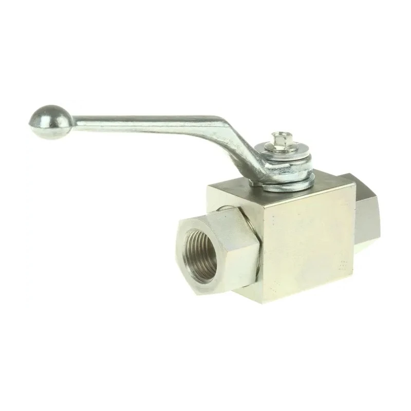 RS PRO Zinc Passivated Steel Hydraulic Ball Valve G 1/2 Thread 500 bar Operating Pressure 297-5849