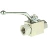 RS PRO Zinc Passivated Steel Hydraulic Ball Valve G 1/2 Thread 500 bar Operating Pressure 297-5849