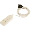 RS PRO 4 m 2 Socket Type G Extension Lead Power Strips 240V 13A 296-3650