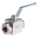 RS PRO Zinc Passivated Steel Hydraulic Ball Valve 2 Ports G Thread 350 bar Operating Pressure 297-5877