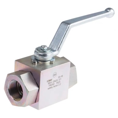 RS PRO Zinc Passivated Steel Hydraulic Ball Valve 2 Ports G Thread 350 bar Operating Pressure 297-5877