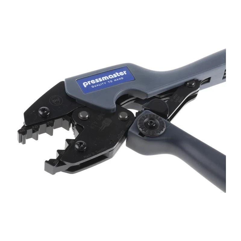 Pressmaster Hand Crimp Tool with Adjustable Ratchet, Ergonomic Komfort Design, Steel Frame, Sweden Origin 4300-2438
