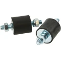 FIBET M10 x 25 mm Anti-Vibration Mount Male to Male Bobbin with 90.5 daN Compression Load, 40 mm Outside 4025VV25-45