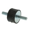 FIBET M6 x 18 mm Natural Rubber Anti-Vibration Mount Male to Male Bobbin 45 IRHD Shore Hardness with 45 daN 2515VV18-45