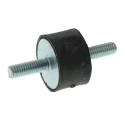 FIBET M6 x 18 mm Natural Rubber Anti-Vibration Mount Male to Male Bobbin 45 IRHD Shore Hardness with 45 daN 2515VV18-45