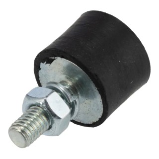FIBET M6 x 18 mm Anti-Vibration Mount Male to Female Bobbin with 43.8 daN Compression, 20 mm OD, 33 mm Height 2015VD18-60