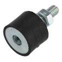 FIBET M6 x 18 mm Anti-Vibration Mount Male to Female Bobbin with 43.8 daN Compression, 20 mm OD, 33 mm Height 2015VD18-60