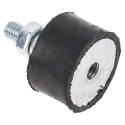 FIBET M6 x 18 mm Anti-Vibration Mount Male to Female Bobbin Zinc Plated Steel Natural Rubber 46.2 daN 2515VD18-45