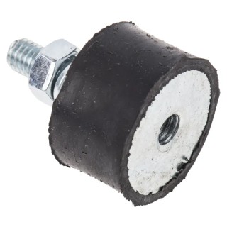 FIBET M6 x 18 mm Anti-Vibration Mount Male to Female Bobbin Zinc Plated Steel Natural Rubber 46.2 daN 2515VD18-45