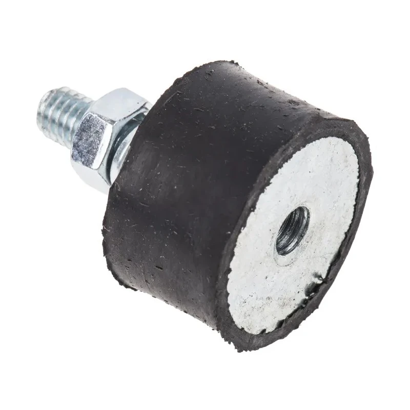 FIBET M6 x 18 mm Anti-Vibration Mount Male to Female Bobbin Zinc Plated Steel Natural Rubber 46.2 daN 2515VD18-45