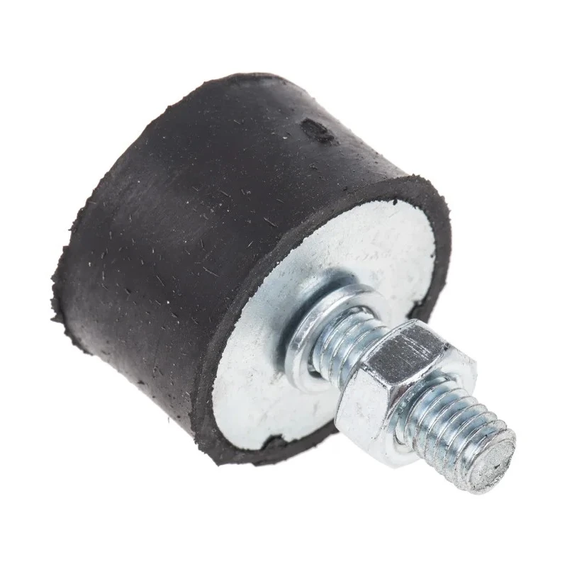 FIBET M6 x 18 mm Anti-Vibration Mount Male to Female Bobbin Zinc Plated Steel Natural Rubber 46.2 daN 2515VD18-45