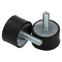 FIBET M6 x 18 mm Male to Female Bobbin Anti-Vibration Mount with 87.6 daN Compression, 25 mm OD, 33 mm Height 2515VD18-60