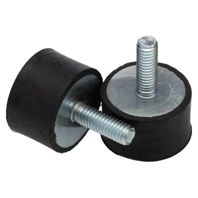 FIBET M6 x 18 mm Male to Female Bobbin Anti-Vibration Mount with 87.6 daN Compression, 25 mm OD, 33 mm Height 2515VD18-60