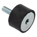 FIBET M6 x 18 mm Male to Female Bobbin Anti-Vibration Mount with 87.6 daN Compression, 25 mm OD, 33 mm Height 2515VD18-60