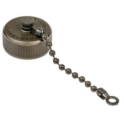 Amphenol Industrial MIL-DTL-5015 Male Dust Cap, Shell Size 16, IP66 Rated, Olive Drab Cadmium Finish Aluminium 97-60-16
