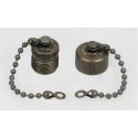 Amphenol Industrial MIL-DTL-5015 Male Dust Cap, Shell Size 16, IP66 Rated, Olive Drab Cadmium Finish Aluminium 97-60-16