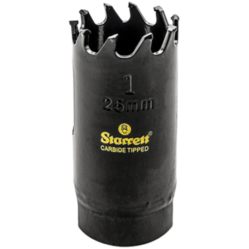 Starrett 25 mm Diameter Carbide Tip Drill Bit for Galvanised Iron, Fibreglass CT100