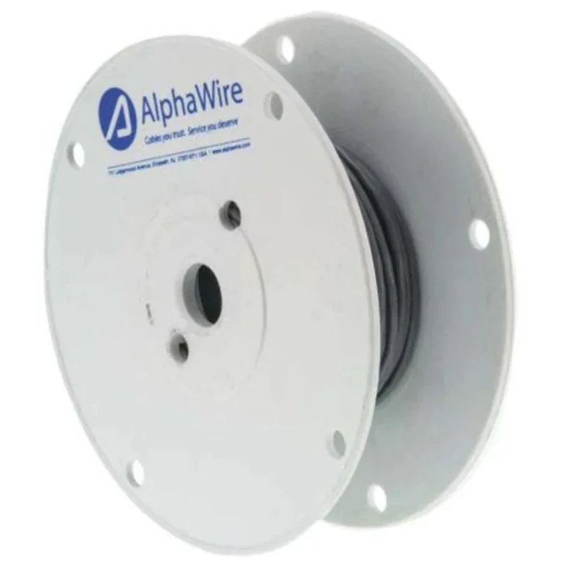 Alpha Wire Alpha Essentials Communication & Control Control Cable, 2 Cores, 0.09mm² 28 AWG Screened PVC Jacket 3302 SL005
