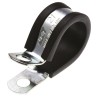 JCS P-Clip 21 mm ID Black Rubber Zinc Plated Steel PCZR21RS
