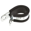JCS P-Clip 21 mm ID Black Rubber Zinc Plated Steel PCZR21RS