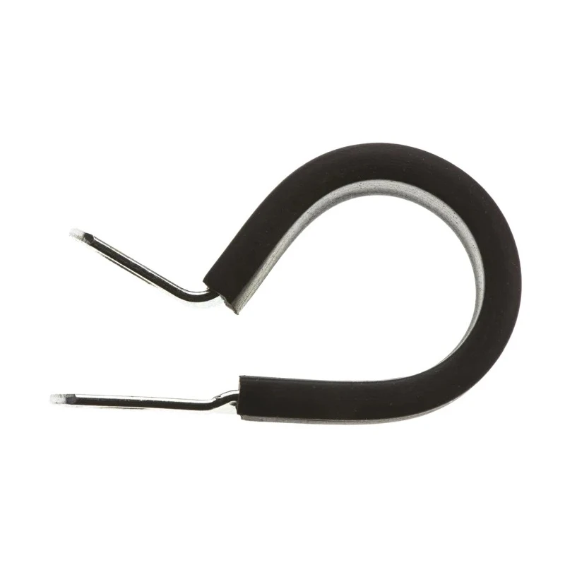 JCS P-Clip 21 mm ID Black Rubber Zinc Plated Steel PCZR21RS