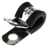 JCS 8 mm ID Black Rubber Zinc Plated Steel P-Clip PCZR8RS