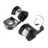 JCS 5 mm ID Black Rubber Zinc Plated Steel P-Clip PCZR5RS