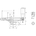 Elesa Black Duroplast Hand Wheel, 150 mm Diameter, Revolving Handle, Steel Insert 73730