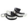 JCS 21 mm ID Black Rubber Coated 304 Stainless Steel P-Clip PCSR21RS