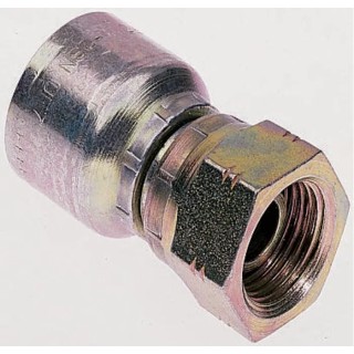 Parker Hydraulic Fitting Female BSP Steel Zinc Plated 0.25 in Hose ID 19248-4-4