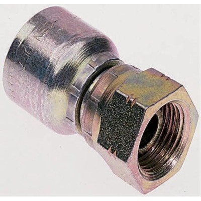 Parker Hydraulic Fitting Female BSP Steel Zinc Plated 0.25 in Hose ID 19248-4-4