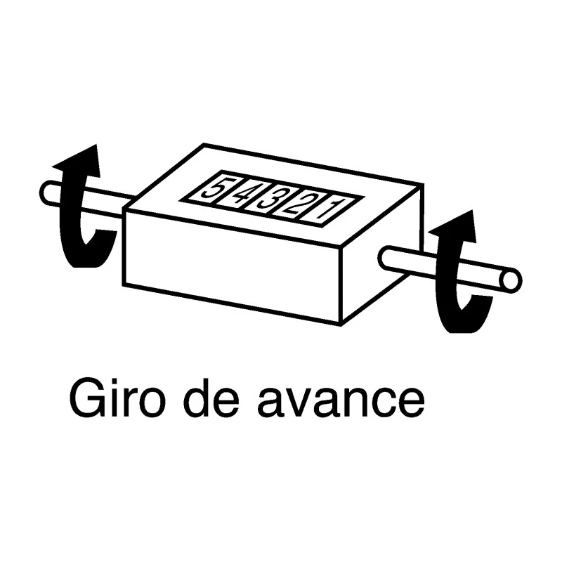 Baumer 5-Digit Manual Reset Mechanical Counter, Top Going Rotation, Digit Height 7mm M 410.01RA03G