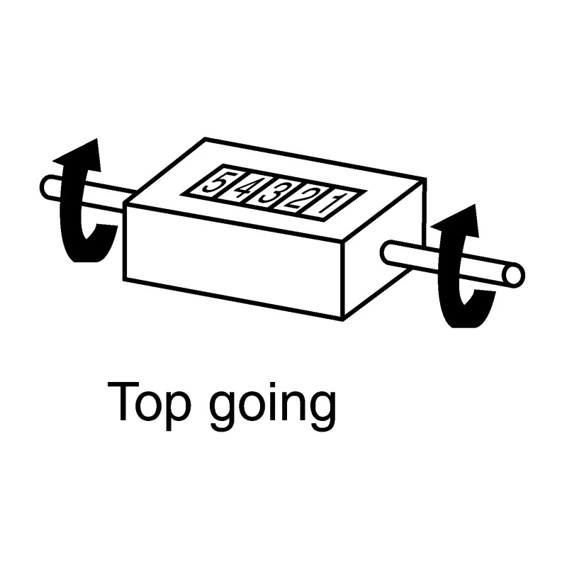 Baumer 5-Digit Manual Reset Mechanical Counter, Top Going Rotation, Digit Height 7mm M 410.01RA03G