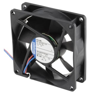 ebm-papst 8400 N Series DC Axial Fan 24V DC 700mW 33 m³/h 1500 RPM IP68 Sleeve Bearing 