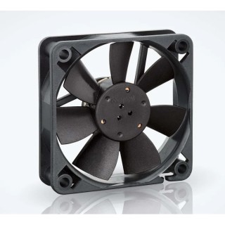 ebm-papst 600 F Series Sleeve Bearing Axial Fan, 24V DC, 29 m³/h Air Flow, 1.1 W, 46 mA Max, IP20, 60 mm Frame IP20