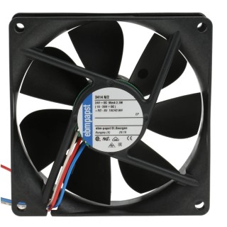 ebm-papst 3400 N Series DC Axial Fan 24V DC 2.3W 84 m³/h 92x92x25 mm IP68 