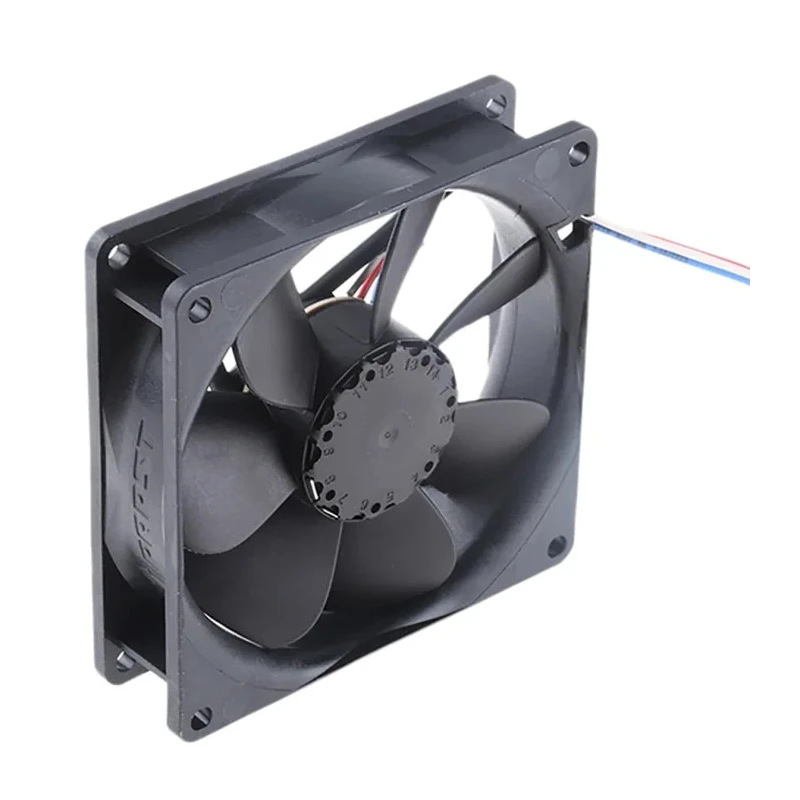 ebm-papst 3400 N Series Tachometer Feedback DC Axial Fan 12V dc 2.2 W 2700 rpm IP68 92mm 