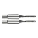 Dormer M6 Thread Metric Standard Hand Tap Set, Straight Flute, HSS, 56mm Length E105M6X.75NO9