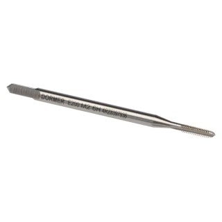 Dormer Threading Tap, Metric Standard M2 Thread Size, High Speed Steel-E, Machine Tap, ISO 529, 2.8mm Shank Diameter E200M2