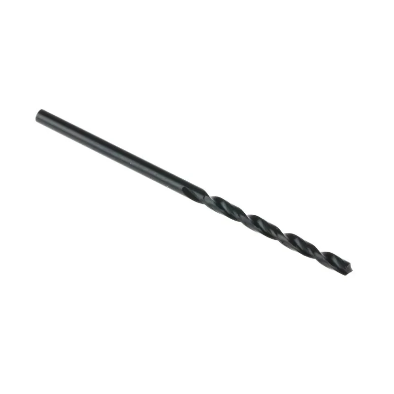 Dormer High-Speed Steel (HSS) Drill Bit 1.7mm Diameter, 43mm Length, Cylindrical Shank, Bright Finish, 5 Pieces A1001.7