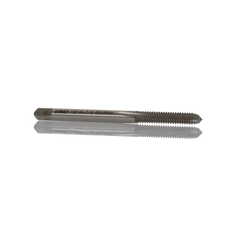 Dormer High-Speed Steel (HSS) Machine Threading Tap, M4 Thread Size, Metric Standard, Right Hand, Straight E500M4X.75NO3